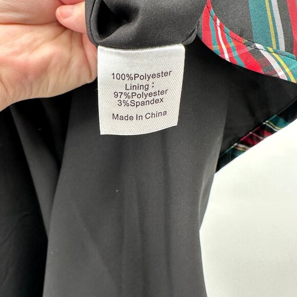 Tuckernuck Women's Highland Tartan Demy Dress sz L NWT Long Sleeve Shift Maxi - Picture 7 of 9